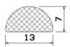 25539/EPDM65 D-profil