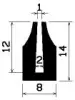 0889/EPDM65 Profil- U