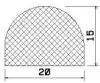 25356/EPDM65 D-profil