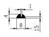 8/1x4mm EPDM70