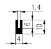 4/1,4x10mm  EPDM 70