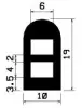 0858/EPDM65 D-profil