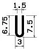 0121/EPDM65 Profil-U