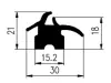 30/18x21mm EPDM 70