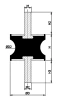 80/64x60mm Silentblok typ. AT 