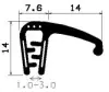 0084/EPDM s kovovou vztuhou 