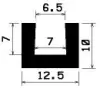 2081/EPDM65 Profil-U