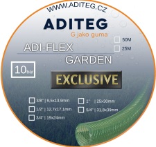 17,1x12,7mm, Garden-ADI-FLEX zahradn hadice 1/2", zelen-prhledn, 25bm