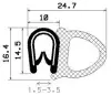 0051/mikroporzn EPDM/PVC s kovovou vstuhou