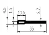 35x4,5/2,7mm EPDM 60