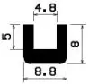 1709/EPDM65 Profil-U