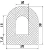 25560/ EPDM65 D-profil