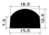 1870/D-Silikon D-profil