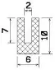 25158/EPDM65 Profil-U bl