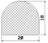 25801/EPDM65 D-profil