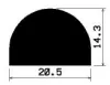 1581/D-EPDM D-profil