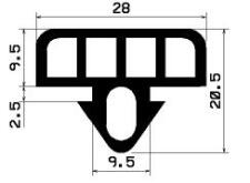 Profil 2324-dosedac, TPE 65, ern