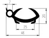 46/24x20mm EPDM 70