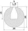 25160/EPDM65 Profil-U