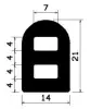 0859/D-EPDM D-profil