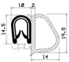 0960/mikroporzn EPDM/ EPDM s kovovou vztuhou