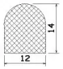 25110/mikrop.EPDM  D-profil