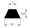 12x14,5x7mm EPDM 70