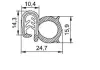 24,7/10,4x15,9/14,3mm, EPDM 70 +/- 5 Sh, ern