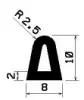 0962/D-EPDM D-profil