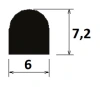 7,2x6mm NBR 60