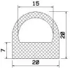 25309/EPDM65 D-profil