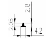 4,2x2,8mm PVC 65 - sprov 