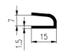 15x7/1,5mm EPDM 70