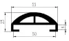 55/50x23mm EDPM 70