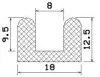 25502/EPDM65 Profil-U