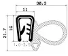 0970/mikroporzn EPDM/EPDM s kovovou vstuhou