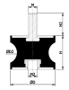 110/85x60mm Silentblok typ. BT