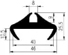 40/8x25,5/ EPDM 70/ H- Profil