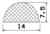 50550/EPDM65 D-profil