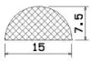 25168/EPDM65  D-profil