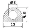 25120/EPDM65  D-profil